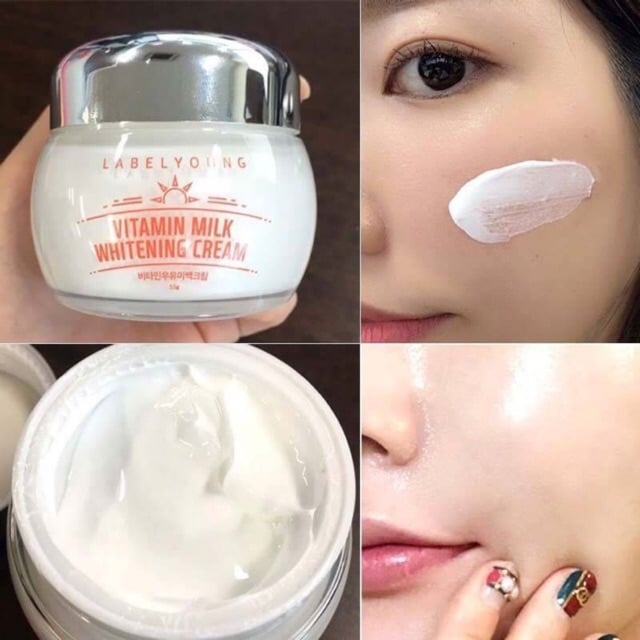 Labelyoung Vitamin Milk Whitening Cream 55g. ครีมน้ำนมเข้มข้น ของแท้ นำเข้าจากเกาหลี 2025
