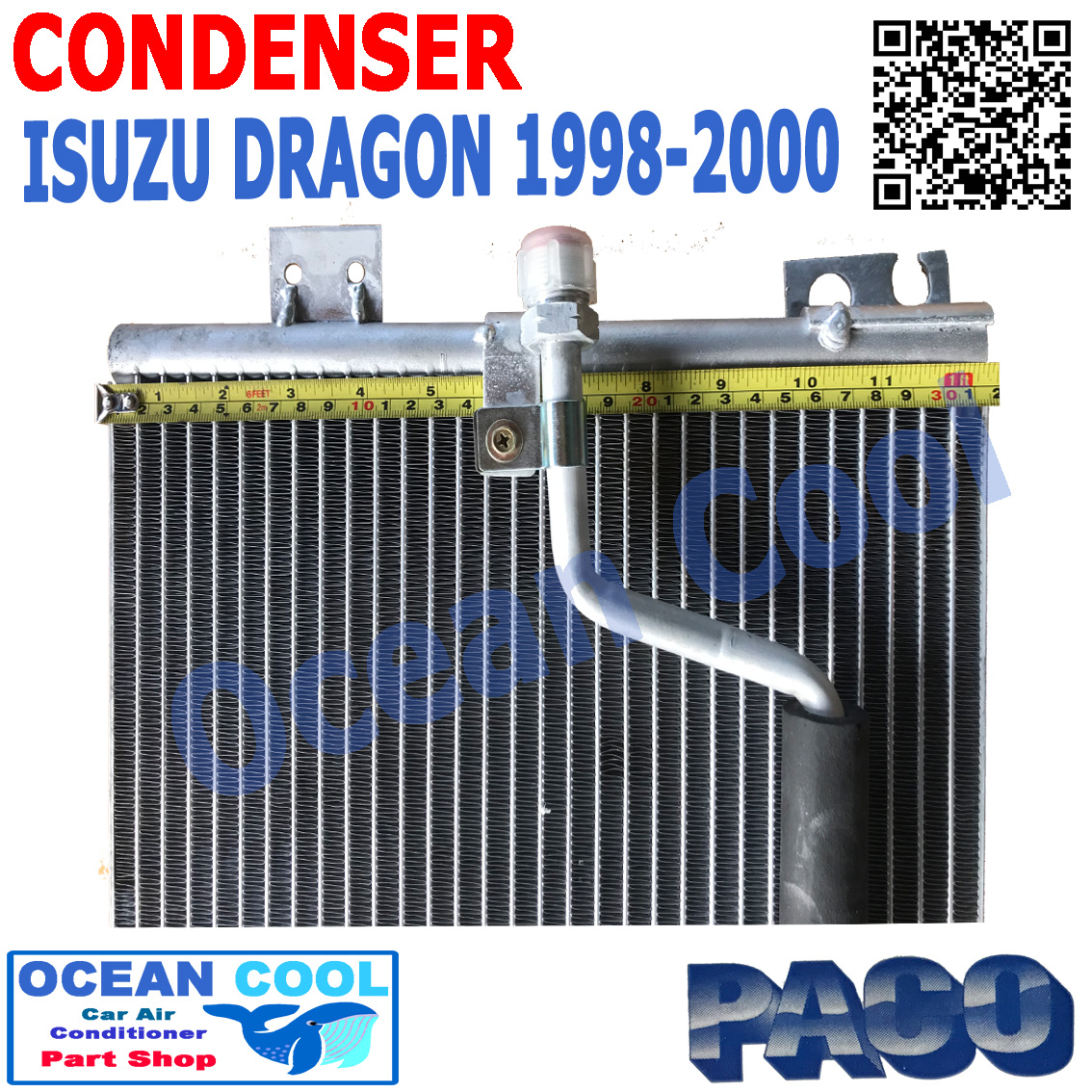 แผงแอร์ อีซูซุ ดราก้อน TFR 1998 - 2000 CONDENSER ISUZU DRAGON TFR 1999 2000 CD0036