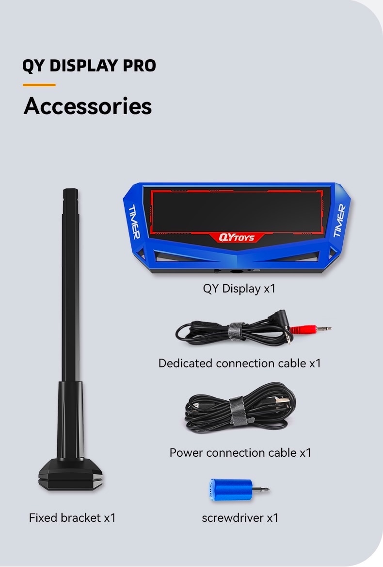จอแสดงเวลาการแข่งขัน QY Display Pro Timer (Bluetooth) #QY3233