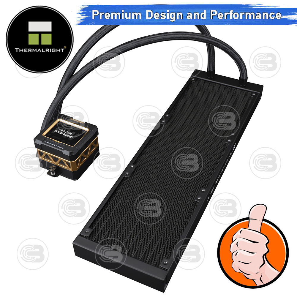 [CoolBlasterThai] Thermalright FROZEN WARFRAME X 360 BLACK (FANLESS) AIO Liquid CPU Cooler (AM5/LGA1851 Ready) ประกัน 5 ปี