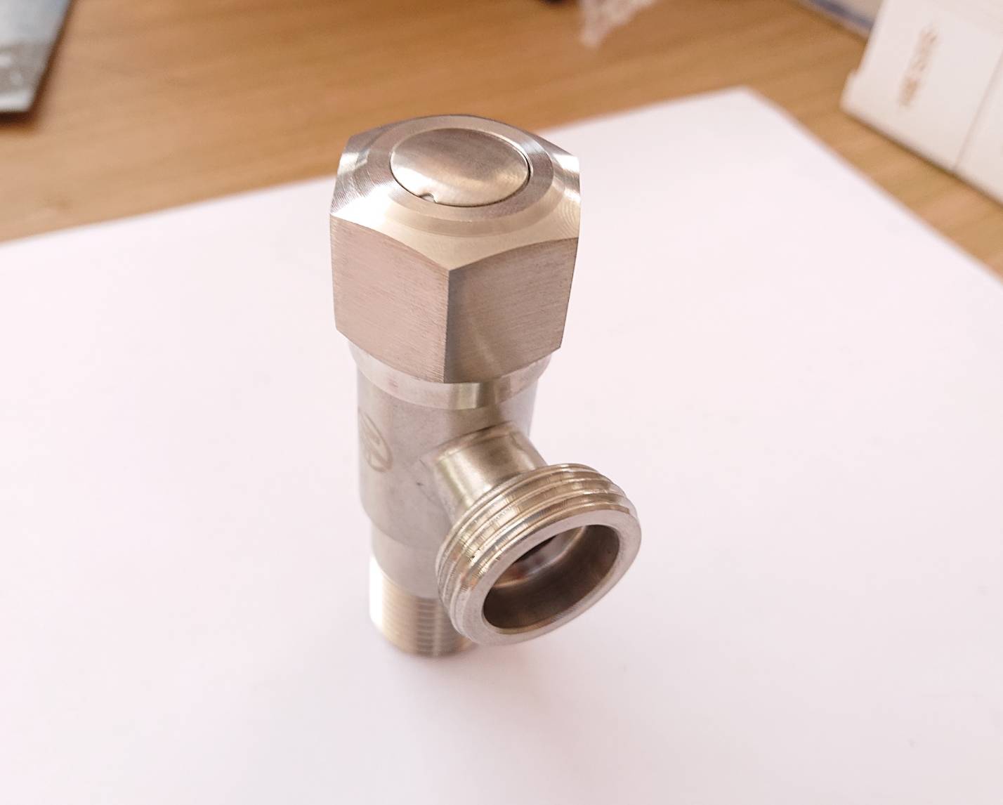 วาล์วฝักบัว 4หุน ฝังกำแพง สต๊อปวาล์ว วาล์วเปิด-ปิดน้ำ ก๊อกน้ำสแตนเลส SUS 304