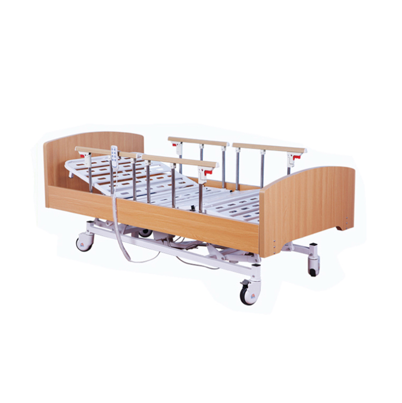 เตียงผู้สูงอายุไฟฟ้า แบบไม้ 4 ฟังก์ชัน A-007 มีแบตเตอรี่ในตัว เพิ่มความสะดวกและความปลอดภัยในการลุกนั่ง รับประกันศูนย์ไทย 6 ปี