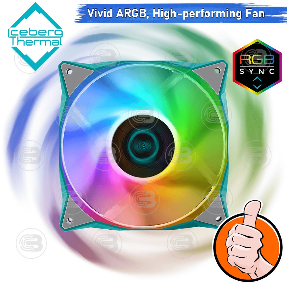 [CoolBlasterThai] Iceberg Thermal IceGALE A-RGB Black 120 Fan Case (size 120 mm.)