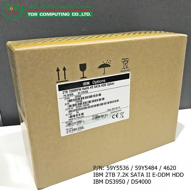 NEW, IBM 59Y5536 59Y5484 FC4620 [TorCompTH Thailand - ขาย จำหน่าย ราคา] IBM 2TB 7.2K SATA II E-DDM HDD for DS3950 DS4000 DS4700 EXP810