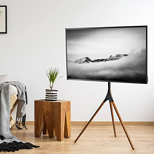 VIVO Artistic Easel หน้าจอ LCD LED 45 ถึง 65 นิ้ว, ขาตั้งจอแสดงผลทีวีแบบสตูดิโอ, ขายึดทีวีแบบปรับได้พร้อมโครงหมุนและฐานขาตั้งกล้อง, ขายึดสีดำ, ขาวอลนัทสีเข้ม, STAND-TV65A VIVO Artistic Easel หน้าจอ LCD LED 45 ถึง 65 นิ้ว, ขาตั้งจอแสดงผลทีวีแบบสตูดิโอ, ขายึดทีวีแบบปรับได้พร้อมโครงหมุนและฐานขาตั้งกล้อง, ขายึดสีดำ, ขาวอลนัทสีเข้ม, STAND-TV65A