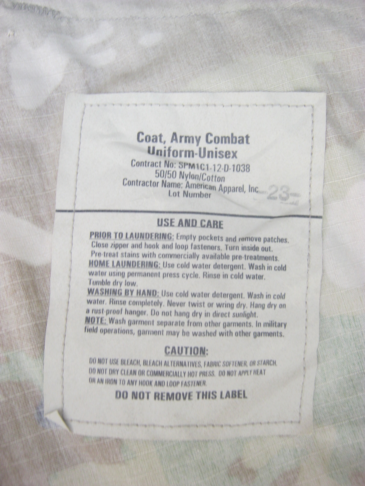 เสื้อทหารสหรัฐ ลาย Operational Camouflage Pattern (OCP),