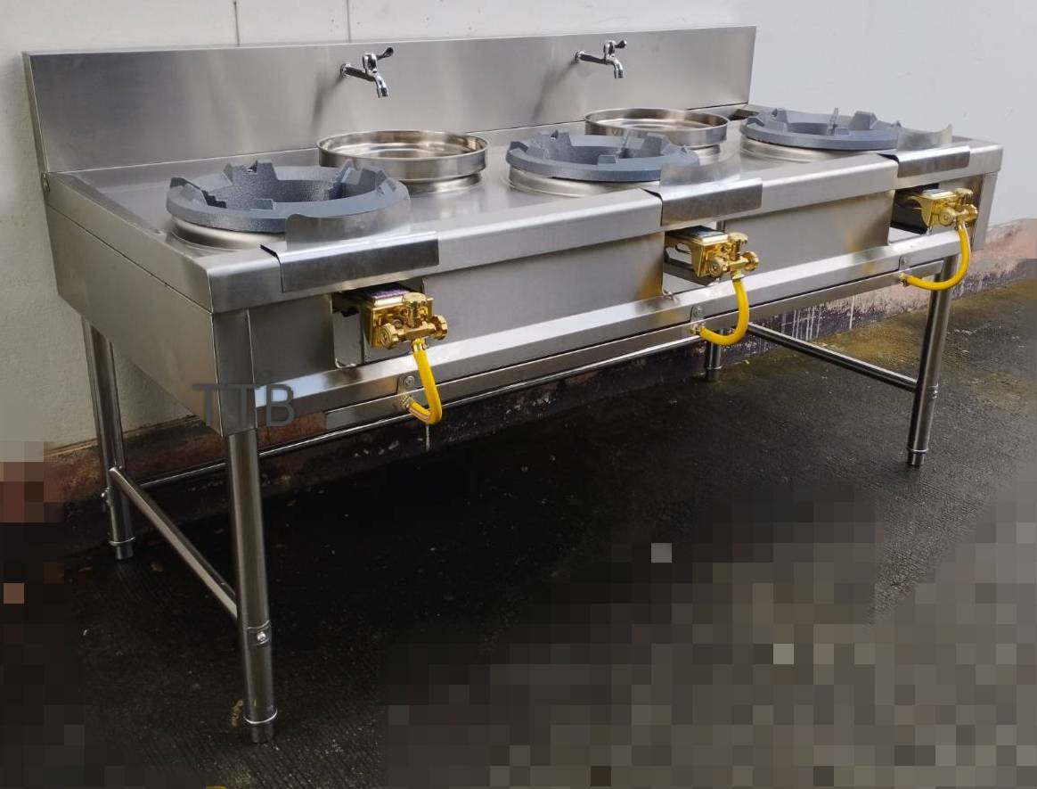 เตาแรงดัน turbo สแตนเลส แบบ 3 หัว รุ่น JN-188080N