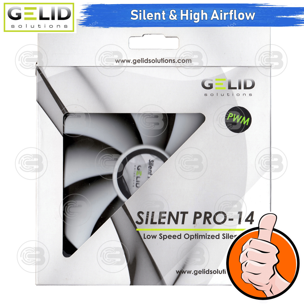 [CoolBlasterThai] GELID Silent Pro 14 Fan Case size 140 mm.(120mm compatible) ประกัน 5 ปี (FN-PX14P-15)