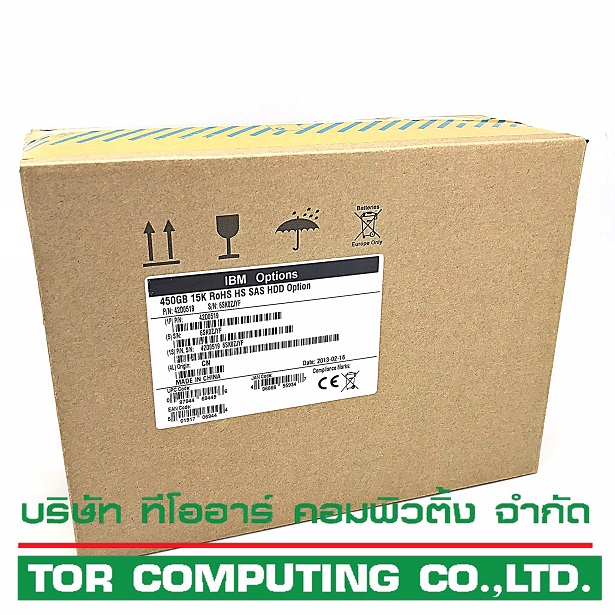 NEW, IBM 42D0519 42D0520 [TorCompTH Thailand - ขาย จำหน่าย ราคา] IBM 450GB 15K 3.5IN HS SAS HDD for DS3400 x3650