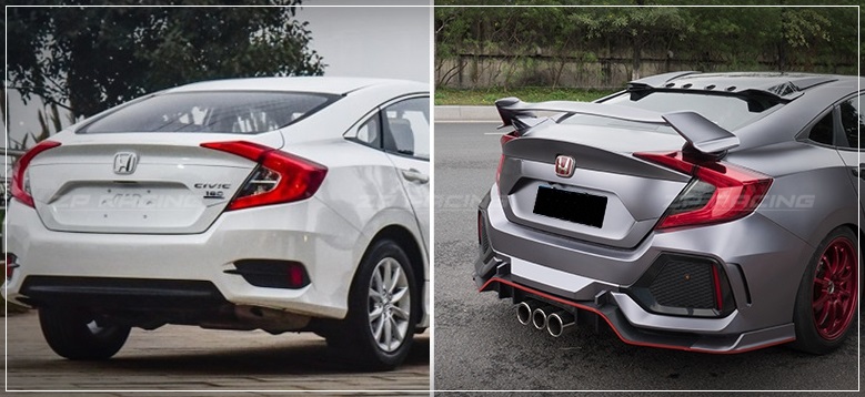 แก๊ปหลัง บังแดดกระจกหลัง Type R CIVIC FC