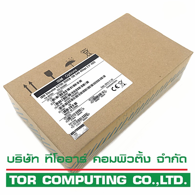 NEW, IBM 00Y2501 / 00Y2429 / 2072-ACLJ [TorCompTH Thailand - ขาย จำหน่าย ราคา] IBM 300GB 10K 6G SAS 2.5in HDD for IBM V3700 2072-24C/24E