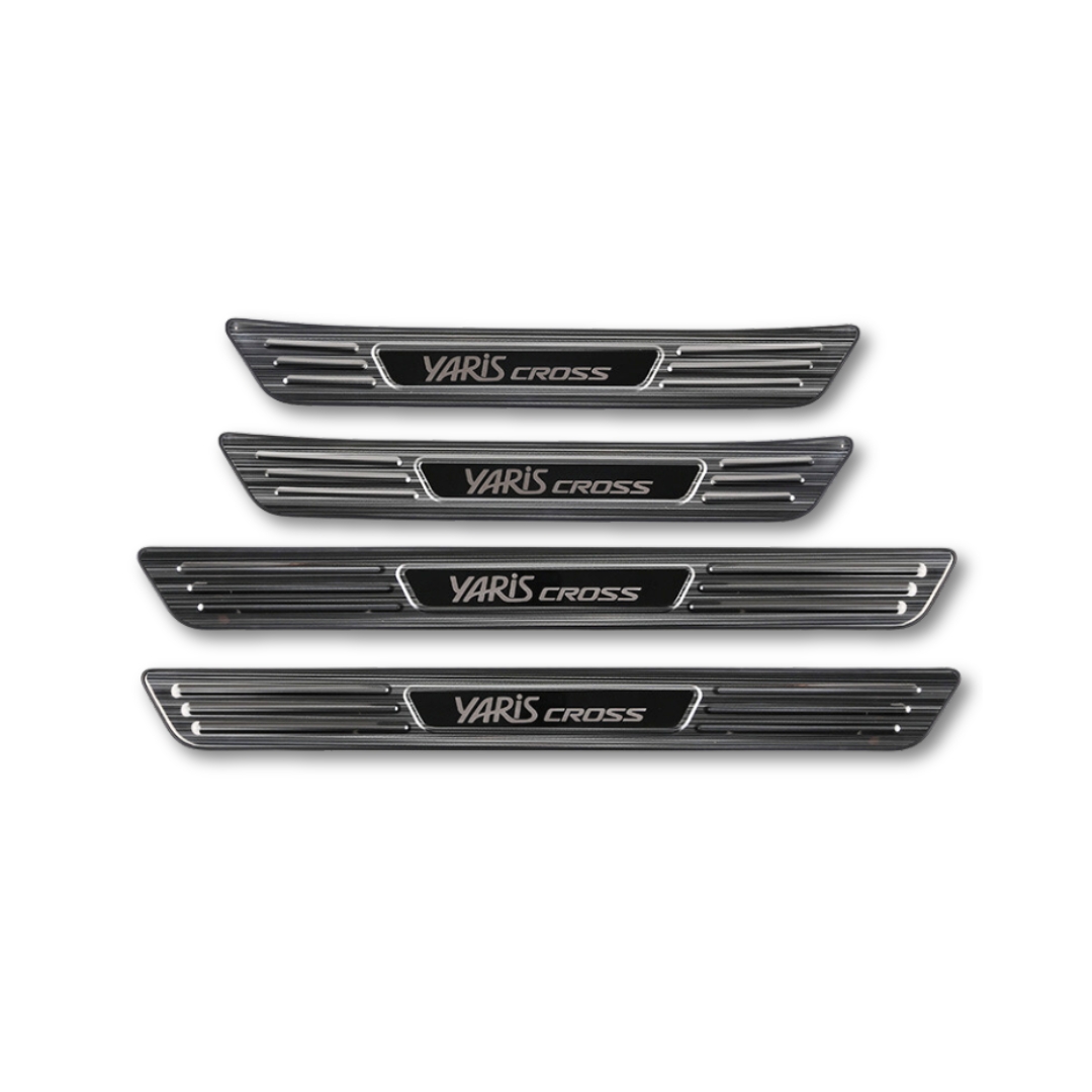 คิ้วบันได สคัฟเพลท โตโยต้ายาริสครอส Toyota Yaris Cross รุ่น Titanium Black
