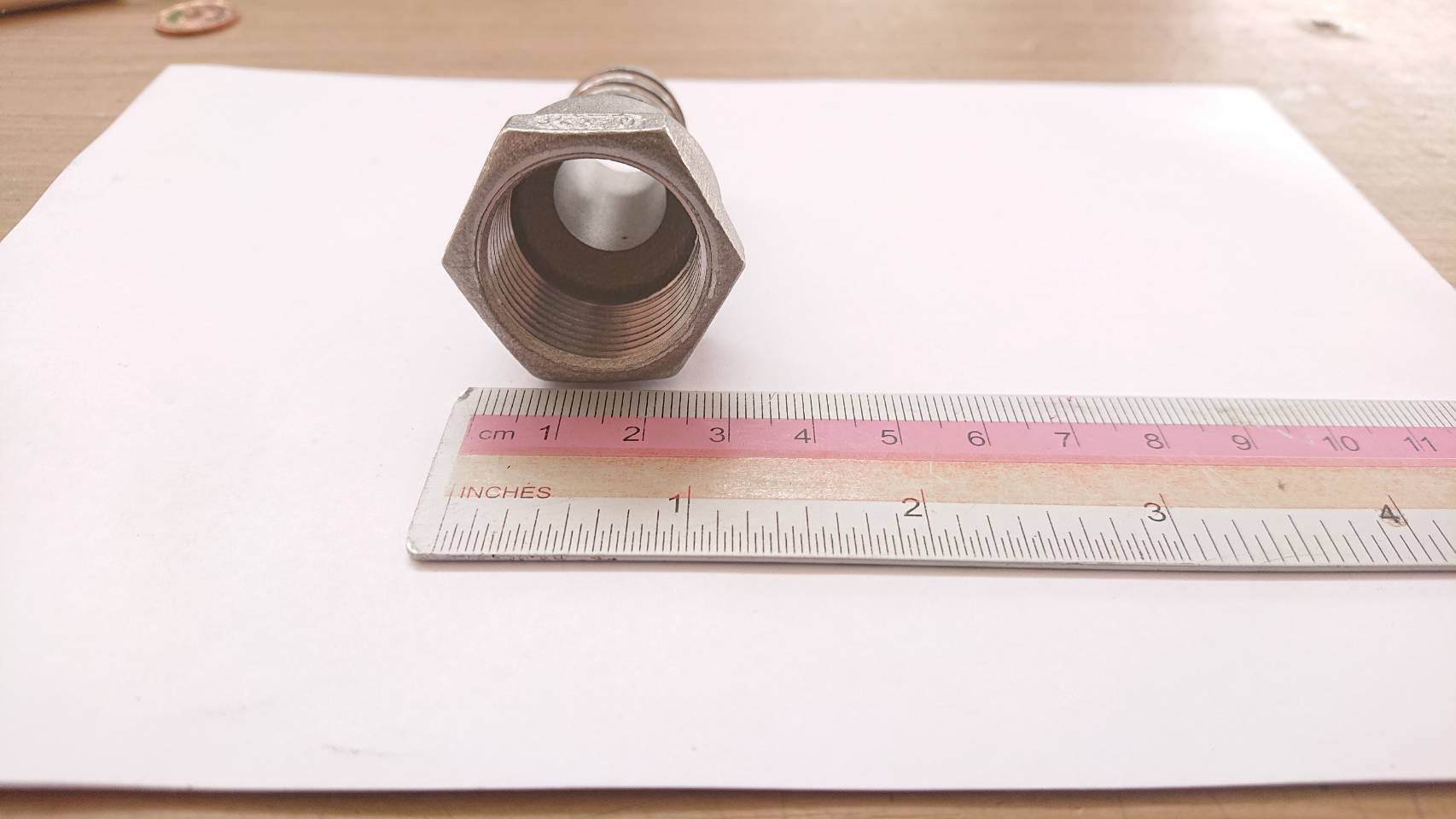 หางปลาสแตนเลส npt 3/4นิ้ว(6หุน) เกลียวตัวเมียหางไหล ขั้วต่อแบบมีหนาม 20มม.#3420304