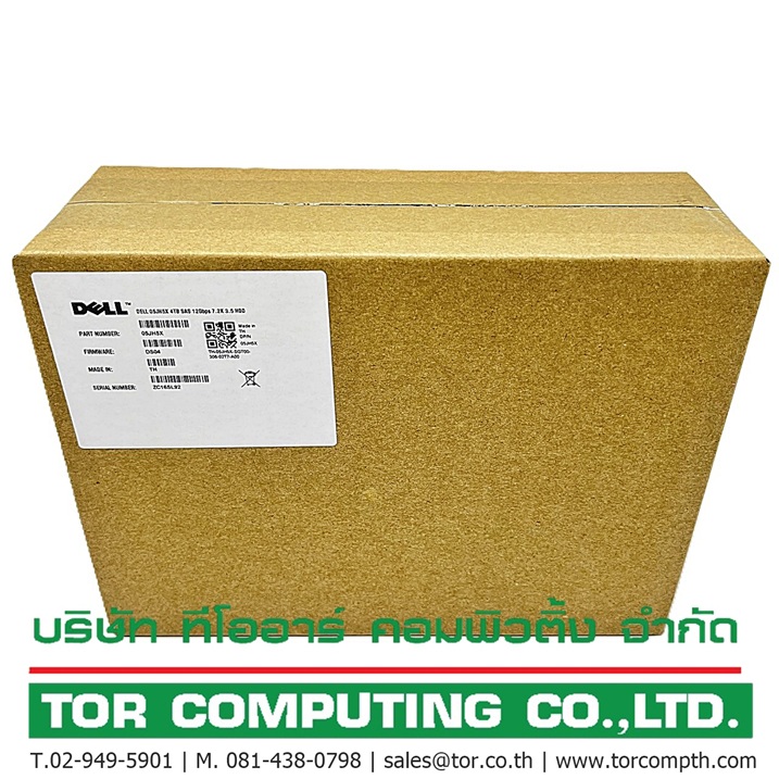 Dell 05JH5X 5JH5X [TorCompTH Thailand - ขาย จำหน่าย ราคา] Dell 900GB 10K 12Gb SAS 2.5in 512n HDD for R640 R740 Gen14