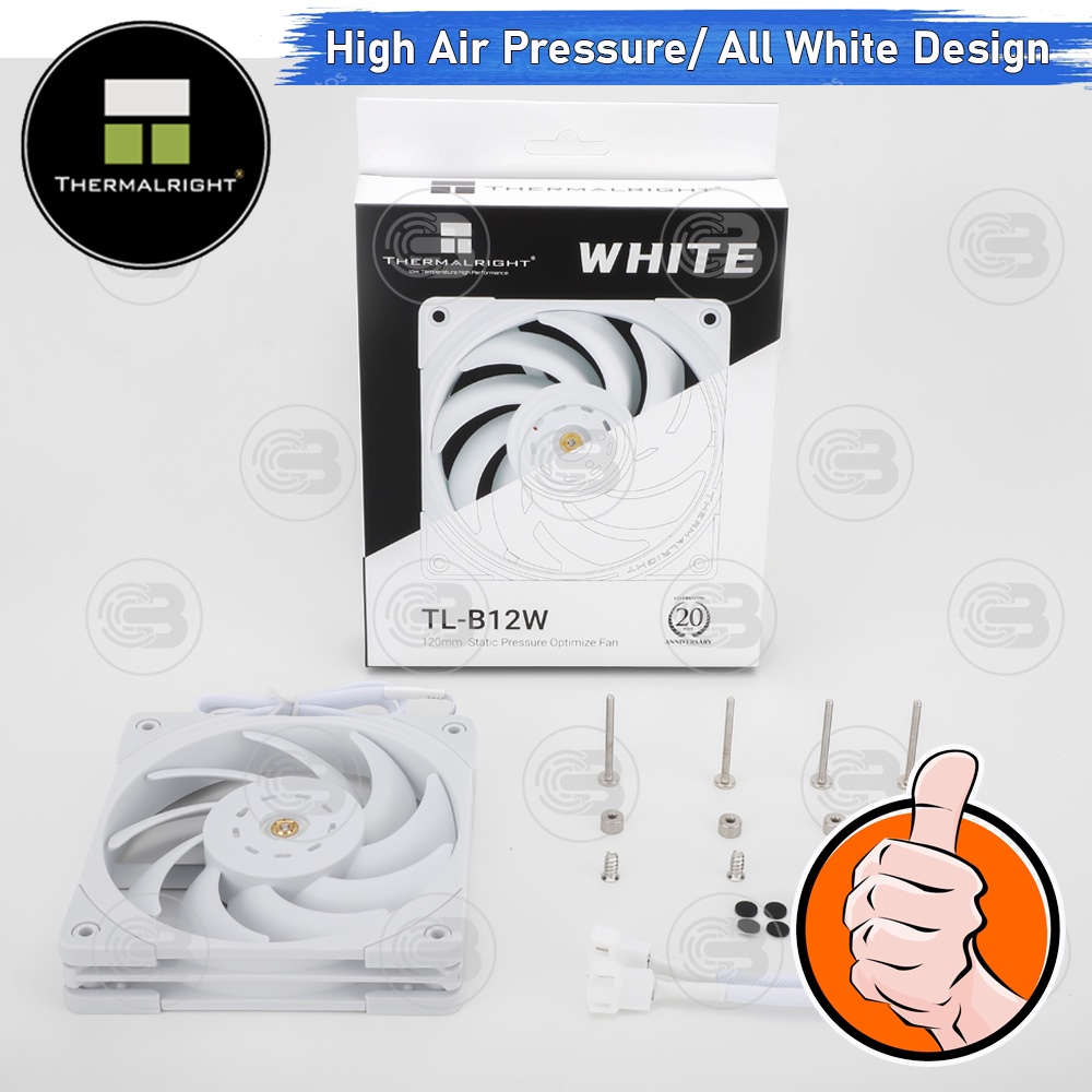 [CoolBlasterThai] Thermalright TL-B12W 2000+ RMP Static Pressure Fan Case (size 120 mm.) ประกัน 6 ปี