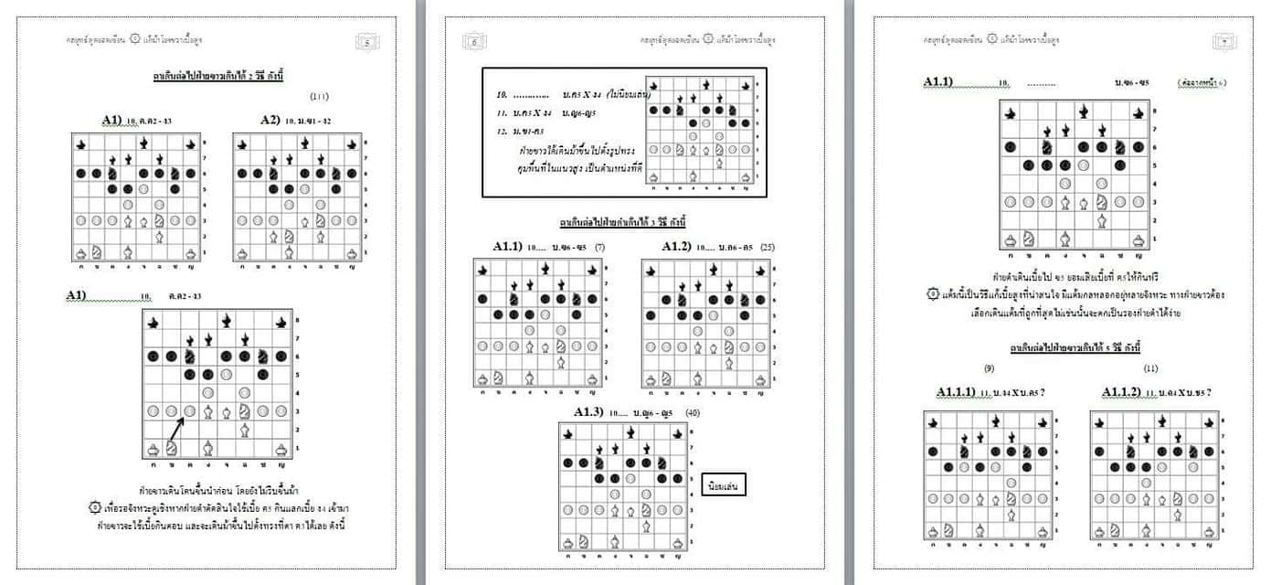 หนังสือหมากรุกไทย กลยุทธ์สุดยอดเซียน ฉบับม้าโยงขวา 1 (สุดยอดเซียนนกกระจิบ)