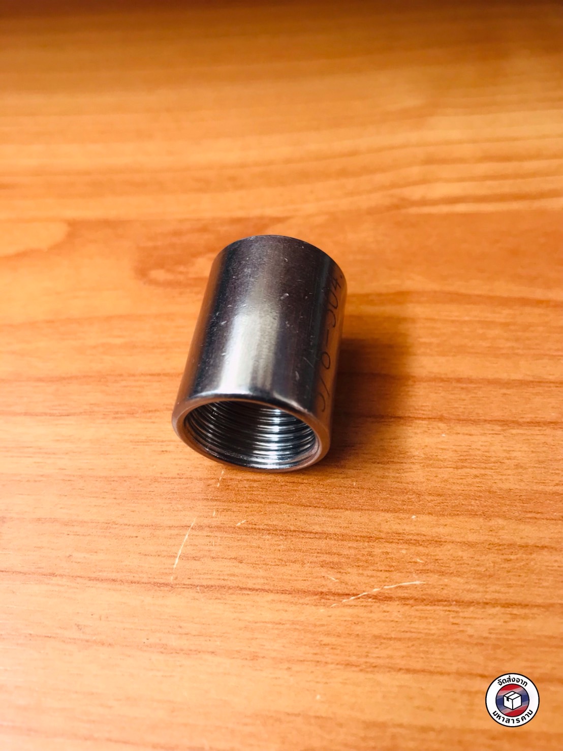 ข้อต่อตรงเกลียวใน สแตนเลส 304 ขนาด 3/8นิ้ว (Stainless Steel 304 Female Thread Coupling 3/8 Inch)#201304