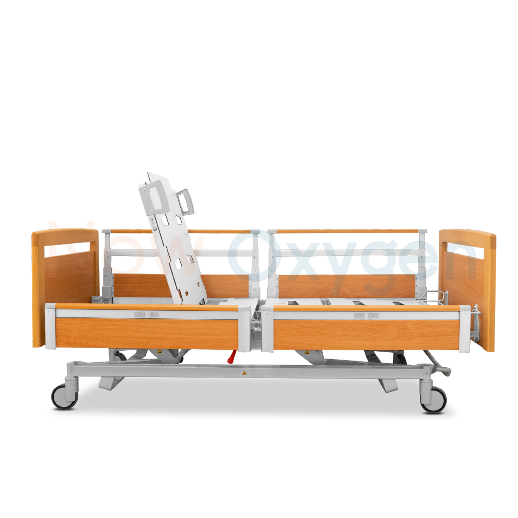 เตียงผู้ป่วยสูงอายุไฟฟ้า ดีไซน์แบบไม้ 7 ฟังก์ชั่น ยี่ห้อ HAELVOET รุ่น Lago Care รับประกันศูนย์ไทย 6 ปี