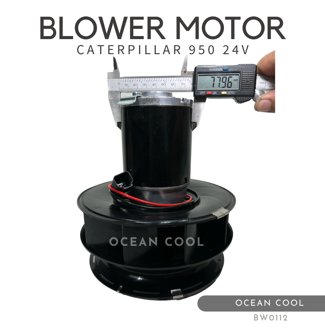 โบลเวอร์ แคทเทอพิลล่า 950 24 โวลต์ BW0112 BLOWER MOTOR CATERPILLAR 950 24V มอเตอร์พัดลมแอร์ พัดลมแอร์ โบเวอร์