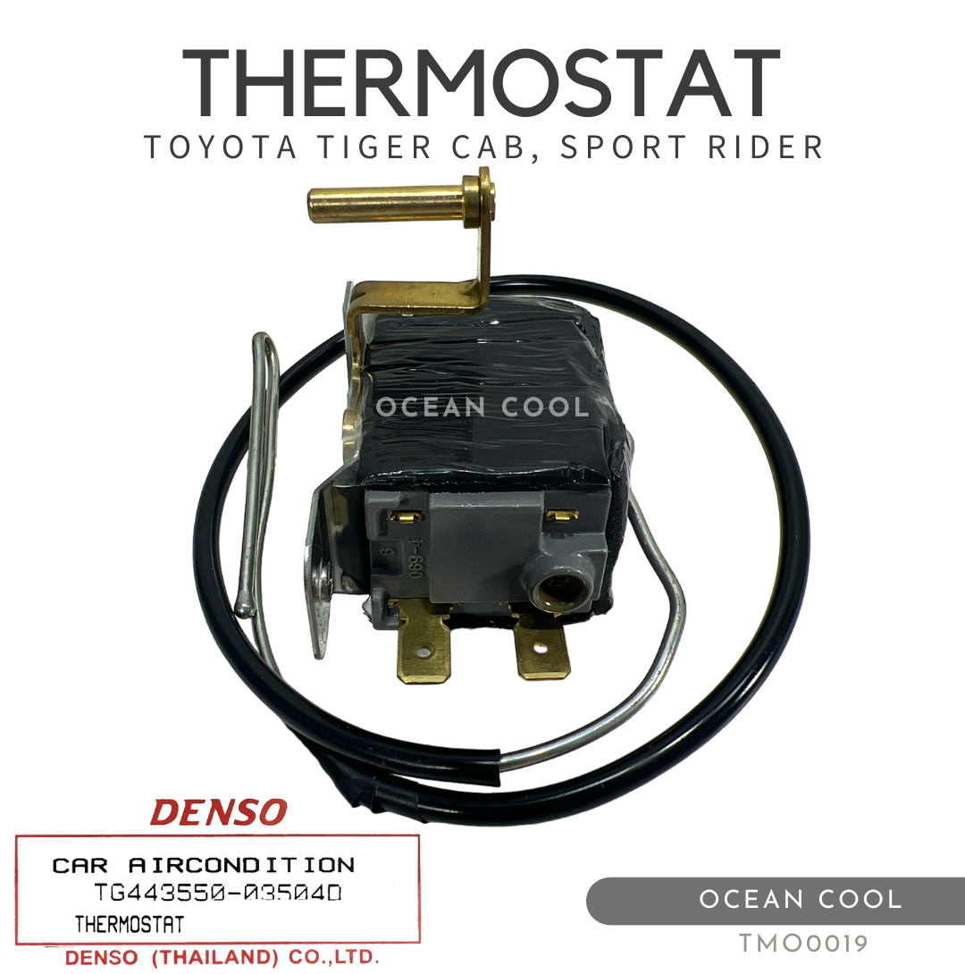 เทอร์โมสตัท โตโยต้า ไทเกอร์ แคป , สปอร์ตไรเดอร์ , รถตู้ ไฮเอท TMO0019 DENSO TG443550-03504D THERMOSTAT TOYOTA TIGER CAB , SPORT RIDER , HIACE