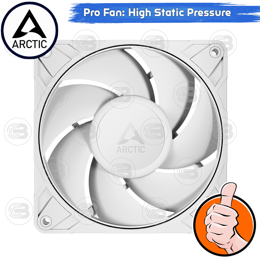 [CoolBlasterThai] ARCTIC P12 PRO PST WHITE(120 mm.) PC Fan Case ประกัน 6 ปี