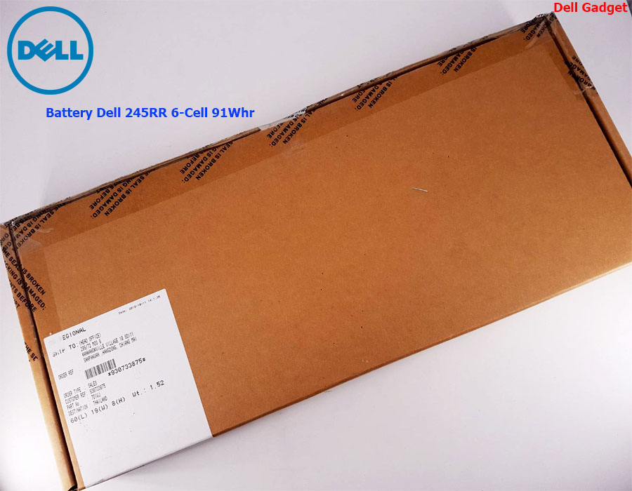 Battery Dell XPS 15 รุ่น 9530 6-Cell, 91Whr แบตเตอรี่ 245RR ของแท้รับประกันศูนย์ Dell Thailand On-site Service