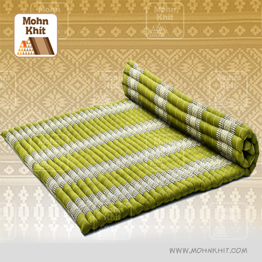 ที่นอนระนาดจัมโบ้ ที่นอนสุขภาพ ไม่ปวดหลัง 6 ฟุต(180x180Cm) //Wave mattresses Spa//Our traditional roll-up Thai Mattress is hand stuffed with natural kapok.