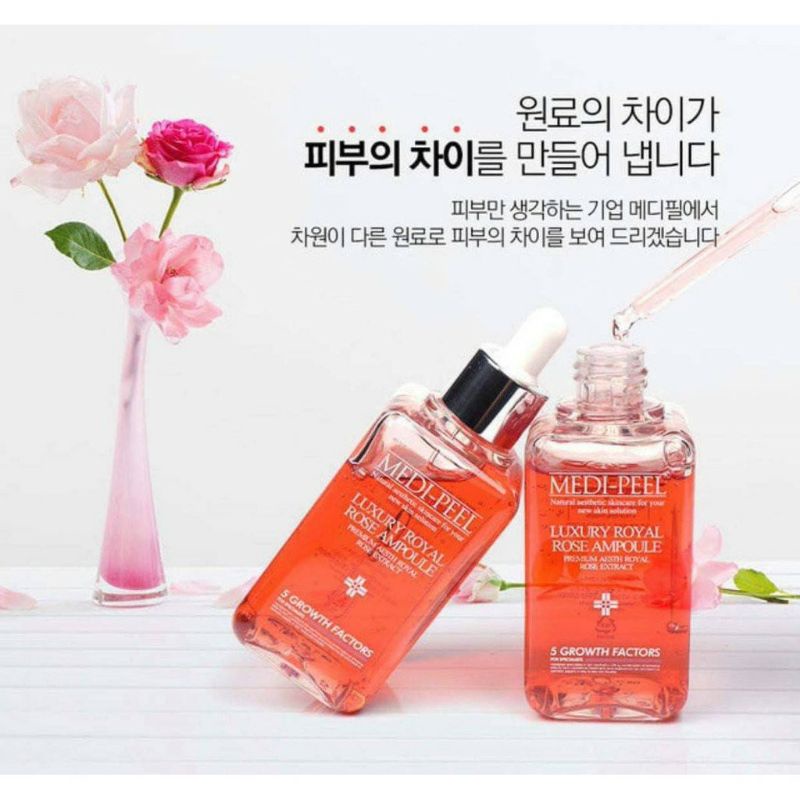 Medi-peel Luxury Royal Rose Ampoule 100ml. เซรั่มกุหลาบผิวใส