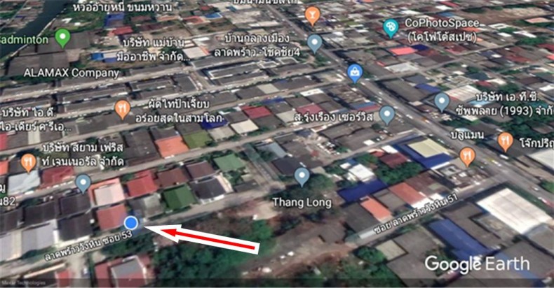 ขายบ้านเดี่ยว ม.ประยูรนิเวศน์ 3 ถ.ลาดพร้าว-วังหิน ซ.53 แขวงลาดพร้าว เขตลาดพร้าว กรุงเทพ / พื้นที่ 2 ชั้น 60 ตารางวา