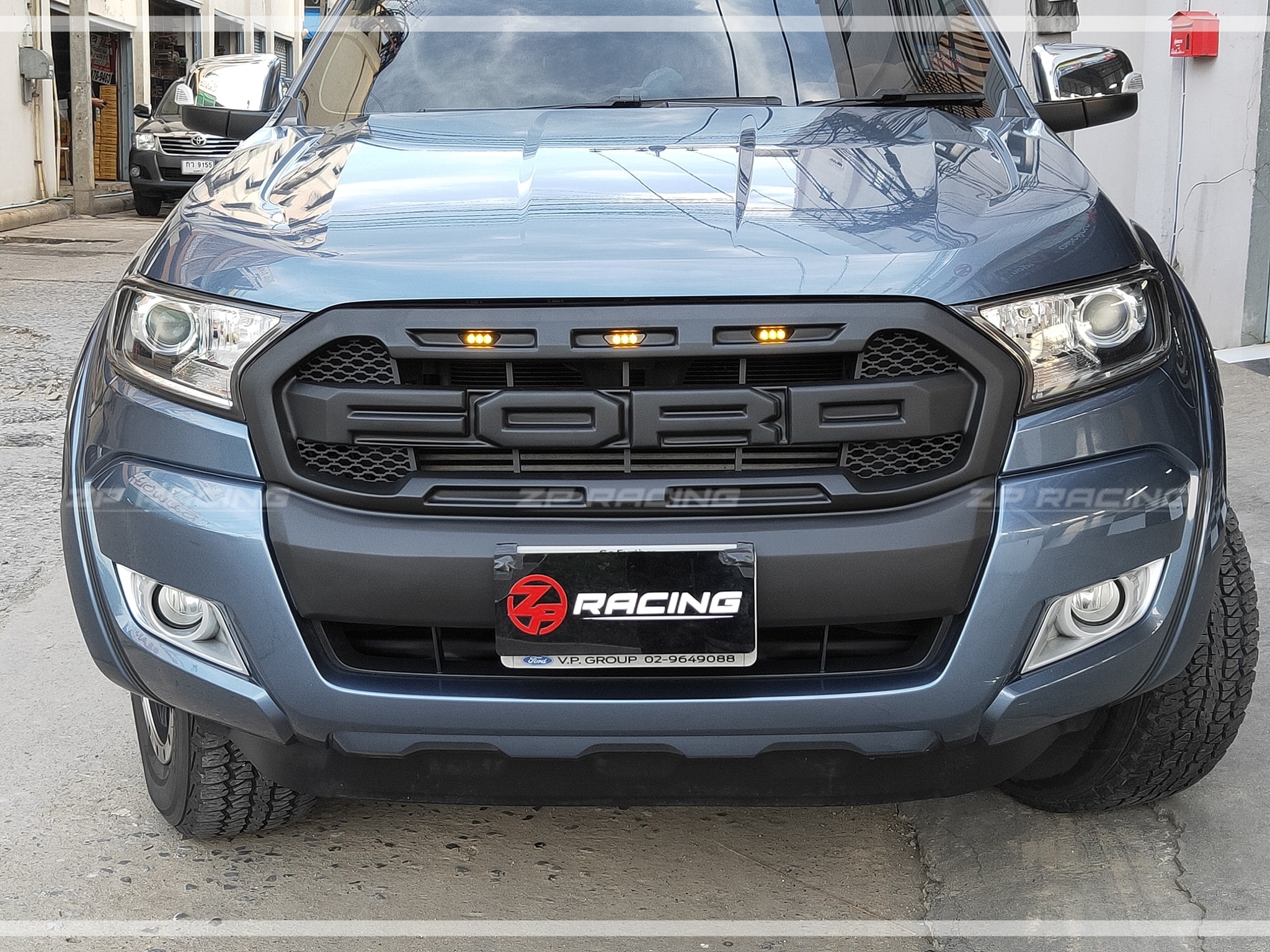 กระจังหน้าดำด้าน Ranger 2015-2017 ทรง Raptor