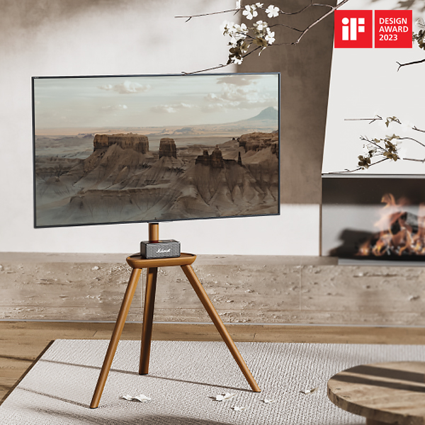 BARK ขาตั้งทีวีไม้จริง (Solid Wood) เกรดพรีเมี่ยม สำหรับทีวีขนาด 45"-65" Max VESA 400x400mm., Weight Capacity 40kg. (*ไม่รวมทีวี)