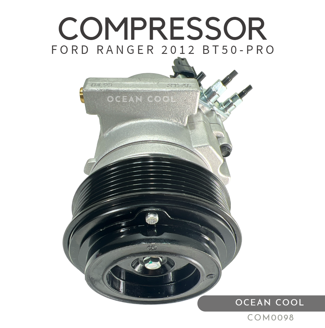 คอมเพลสเซอร์ ฟอร์ด เรนเจอร์ 2012 - 2014 ดีเซล COM0098 มาสด้า ธันเดอร์ บีที50 โปร Compressor For Ford Ranger Diesel Mazda BT-50 Proคอมแอร์ คอม คอมเพสเซอร์ อะไหล่แอร์