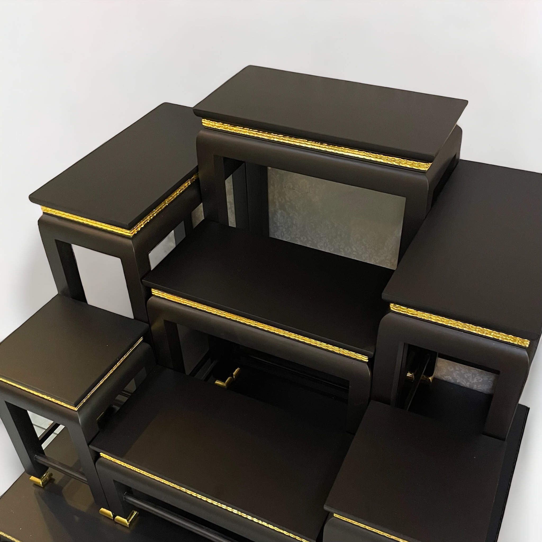 โต๊ะหมู่ 7 หน้า 8 พิกุลโอ๊ค ขาตุ่ม