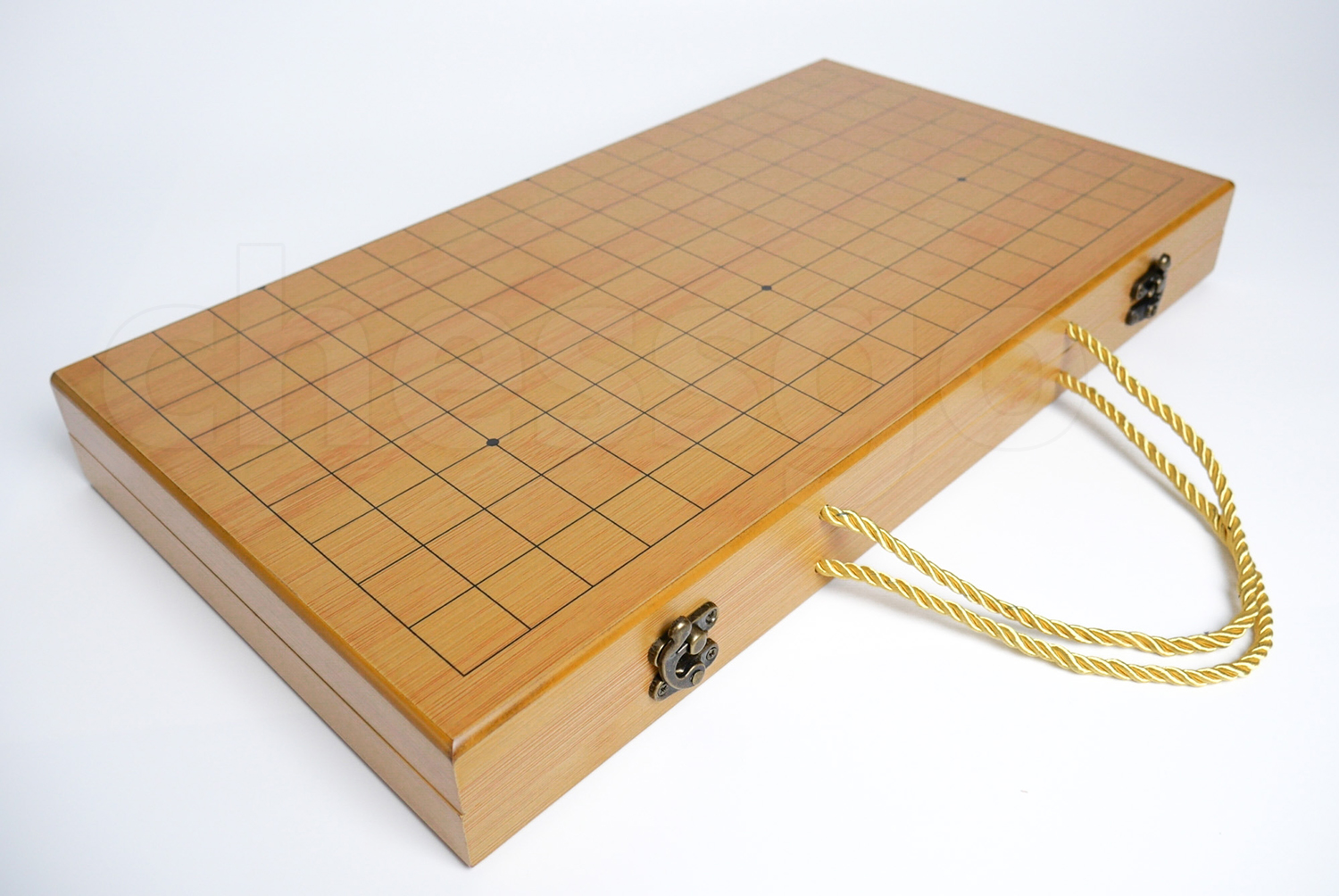 ชุดหมากล้อมไม้ Gift Box Go Set (กระดานไม้ไผ่19เส้นGift Box+ถาดไม้+เม็ดเมลามีน)