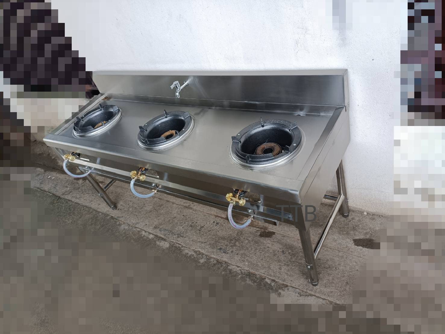 เตาไทยสแตนเลสแบบ 3 หัว KB8 รุ่น ER-186080N