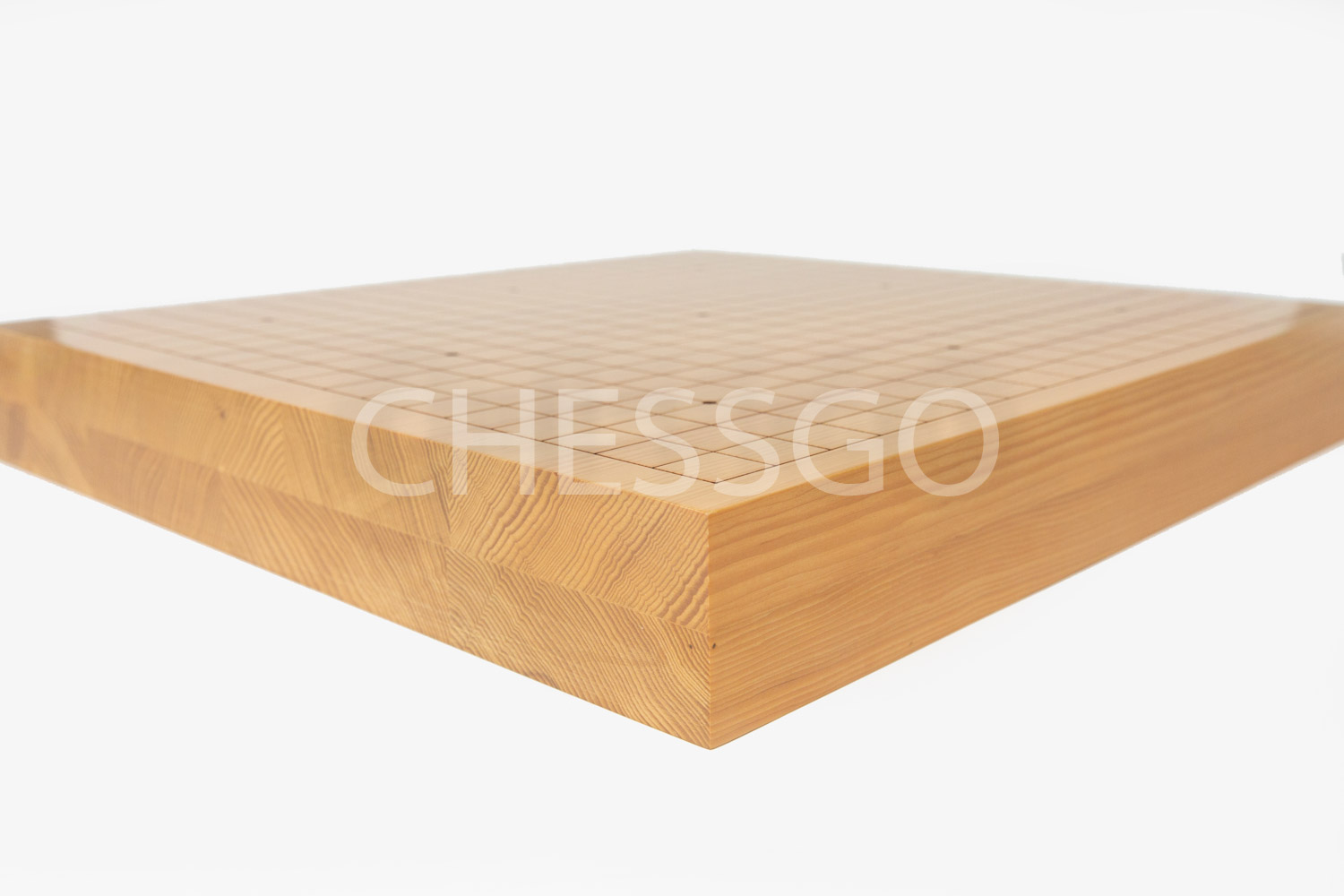 ชุดหมากล้อมไม้Torreya19เส้น(กระดาน6cm/เม็ดหินนูน2ด้าน/โถไม้ไผ่)