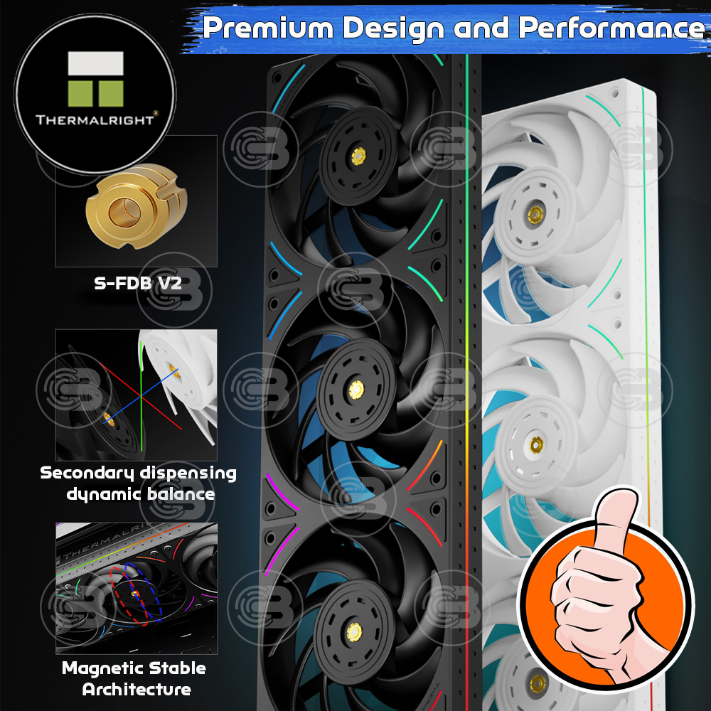 [CoolBlasterThai] Thermalright Wonder Vision 360 UB ARGB WHITE AIO Liquid CPU Cooler (AM5/LGA1851 Ready) ประกัน 6 ปี