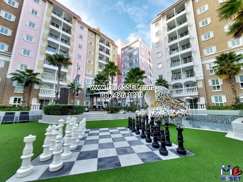 ขายคอนโด วิวสระว่ายน้ำ ย่าน พัทยา นาจอมเทียน เขาพระตำหนัก บางละมุง สัตหีบ : เซเว่นซีส์โค้ดดิอะซูร์ Seven Seas Cote D'Azur : 32.29 ตร.เมตร