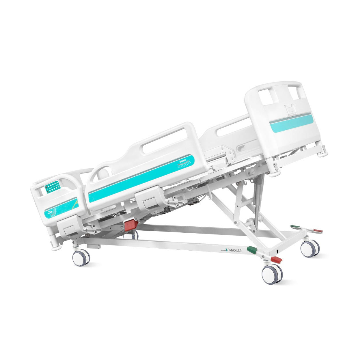 เตียงผู้ป่วยไฟฟ้า 11 ฟังก์ชัน Super Low ปรับต่ำพิเศษ รุ่นปีกนกแกรนด์ ดีลักซ์ (Grand Deluxe Hospital Bed) รับประกันศูนย์ไทย 6 ปี