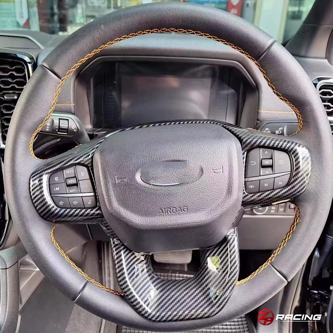 ครอบพวงมาลัยฟอร์ด Ford Next Gen Everest ลายคาร์บอน