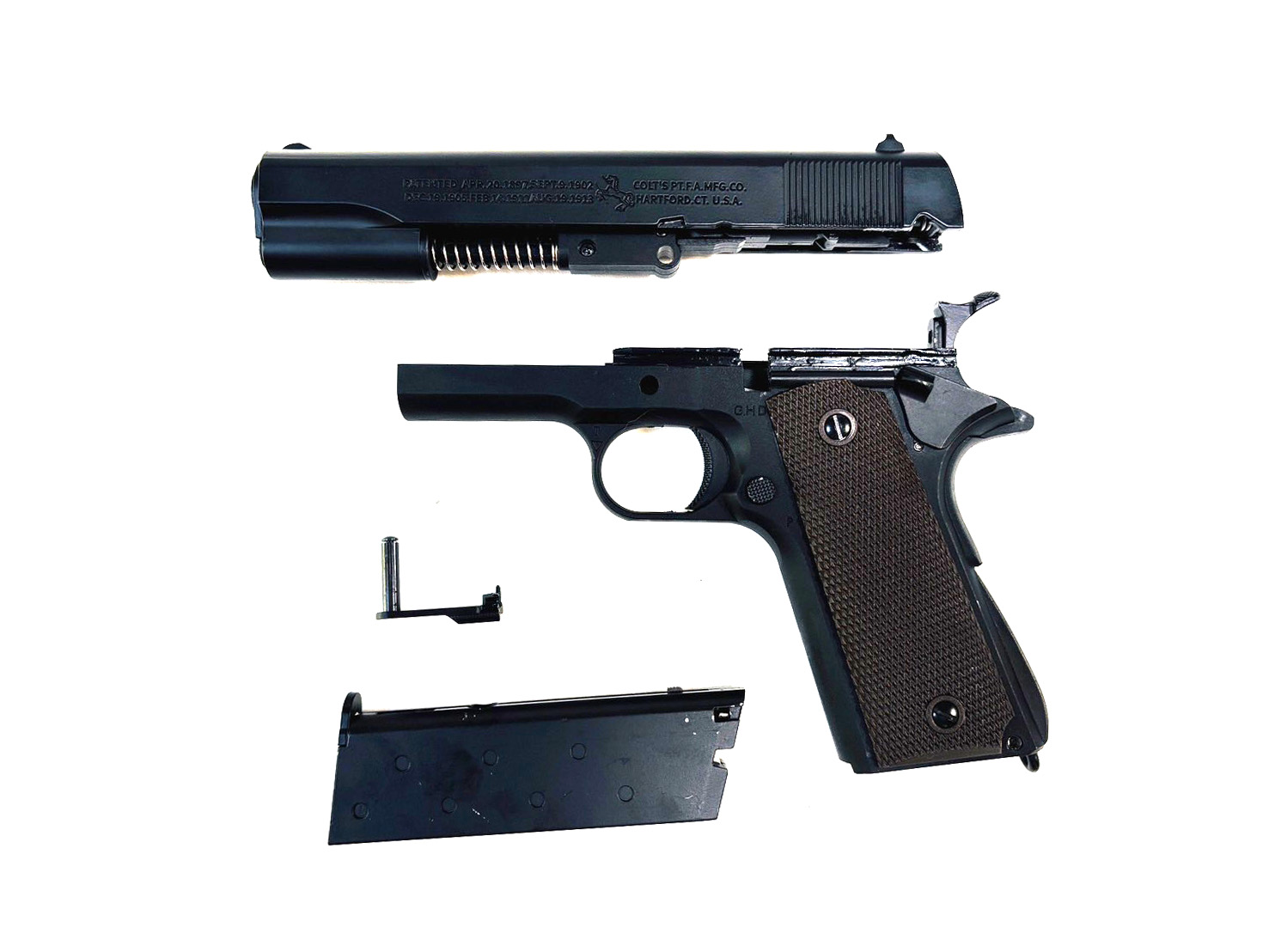 ปืนเจล ปืนพกสั้น อัดลมเจลชักยิง รุ่น M1911 A1