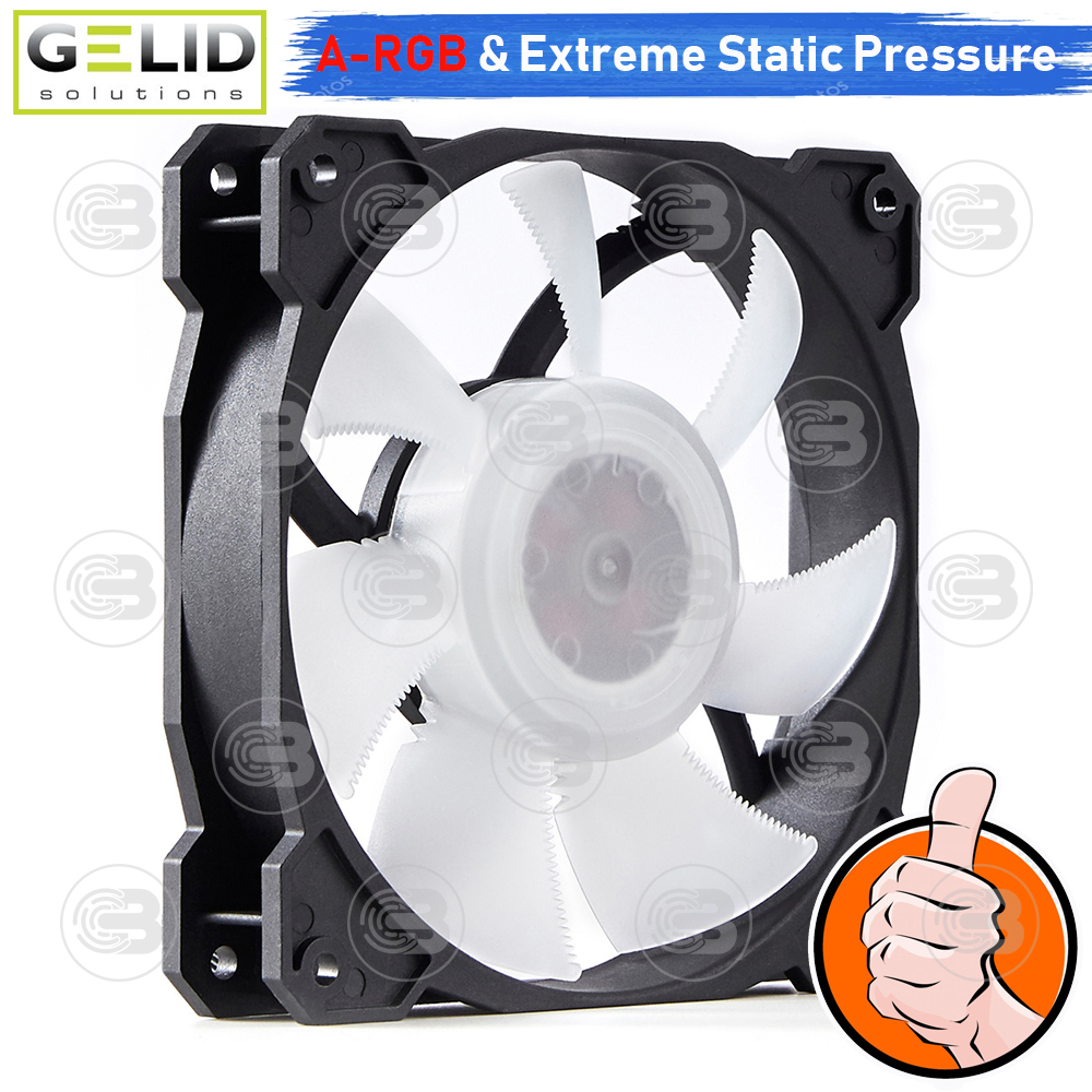 [CoolBlasterThai] GELID RADIANT-D 12CM (120mm) Extreme Performance A-RGB Fan Case ประกัน 5 ปี