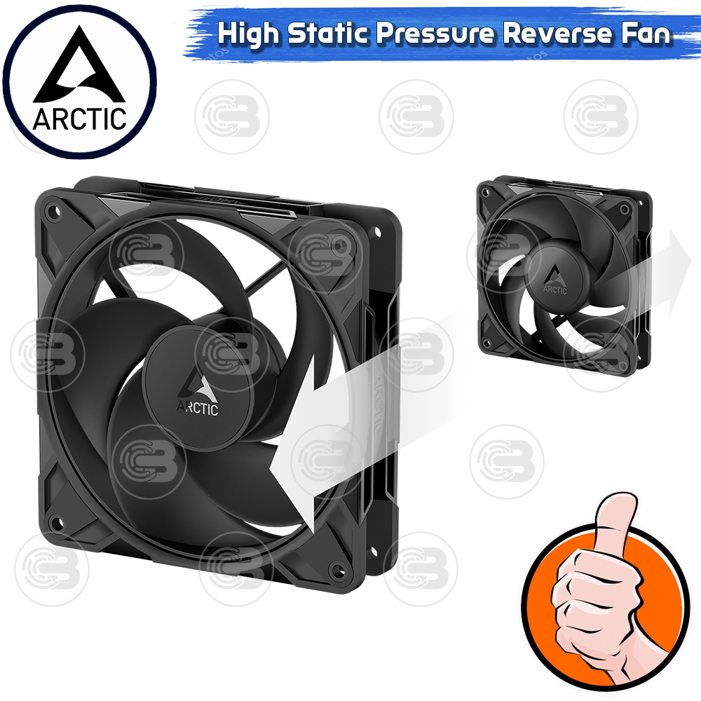 [CoolBlasterThai] ARCTIC P14 PRO REVERSE PST BLACK (140 mm.) X3 Value Pack PC Fan Case ประกัน 6 ปี
