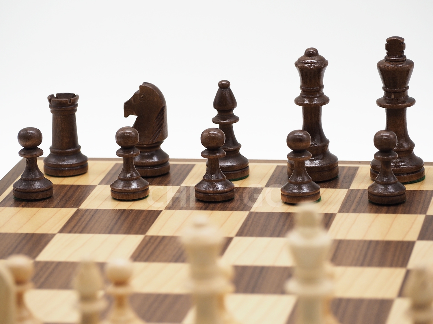 ชุดหมากรุกสากลไม้(ตัวไม้/ลิ้นชัก)