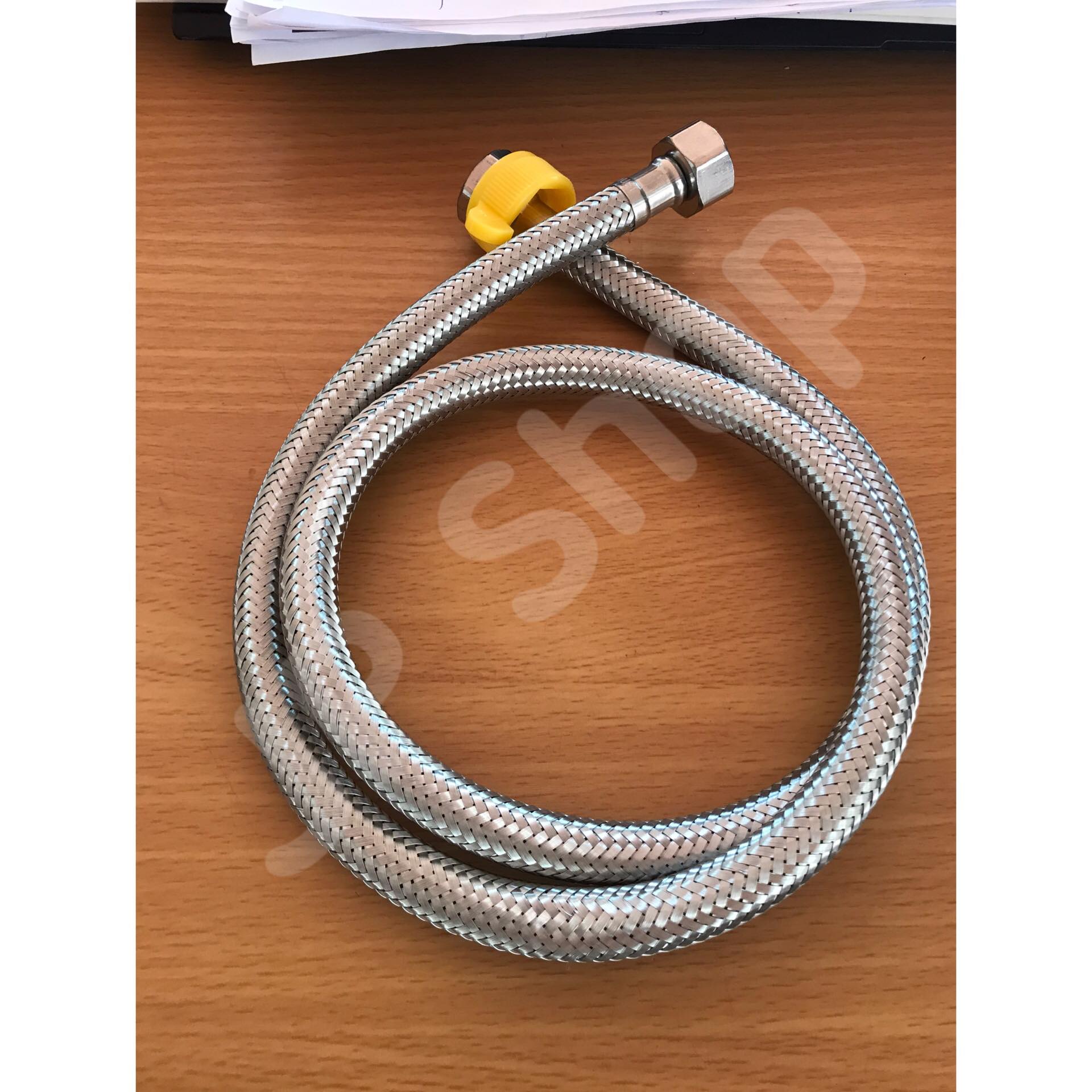 สายน้ำดี ขนาดความยาว 100 ซม. สแตนเลส 304เกลียวใน4หุน(1/2") สำหรับต่อน้ำใช้ทั่วไป ห้องน้ำ ห้องครัว #10002