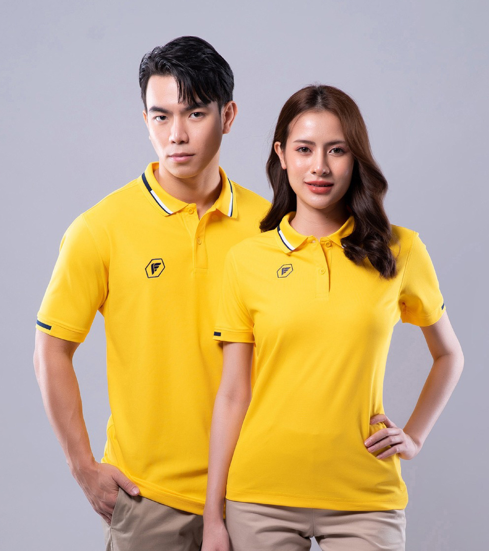PEGAN POLO เสื้อโปโลสปอร์ต เสื้อคอปก เสื้อทีม คลาสสิค 16-22059 เหลือง