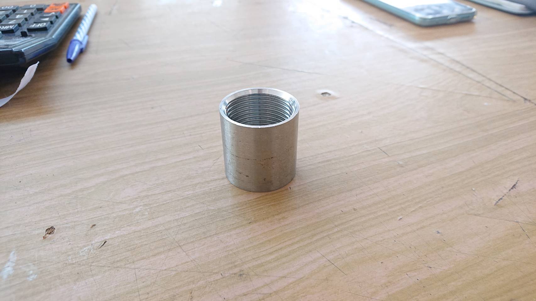 ข้อต่อตรงสแตนเลส304 เกลียวใน NPT ขนาด 1 นิ้ว #6004128