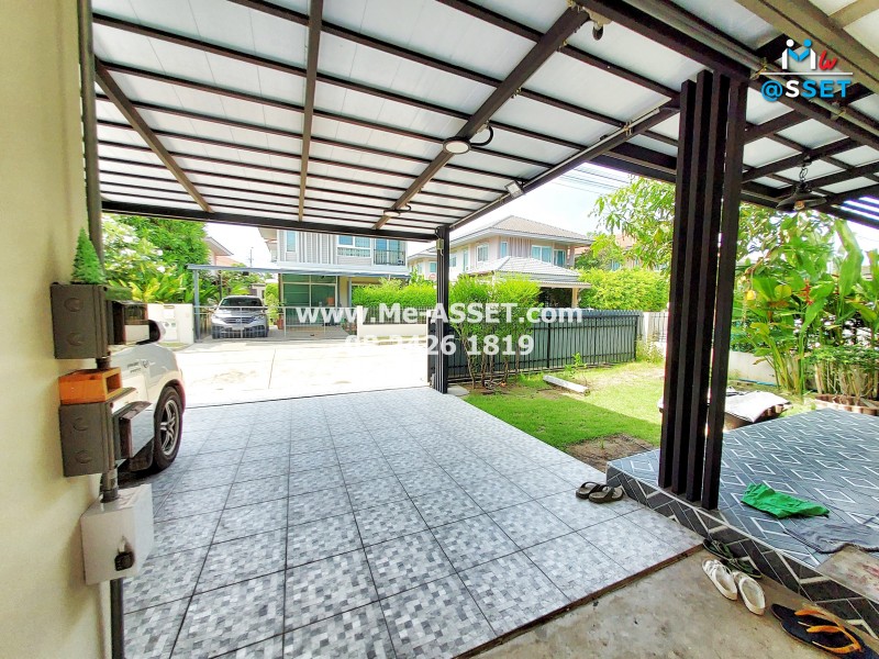 ขายบ้านเดี่ยว ใกล้ ม.มหิดล ย่าน ศาลายา วัดพระเงิน ศรีประวัติ : คณาศิริ ศาลายา : 2 ชั้น 50 ตารางวา