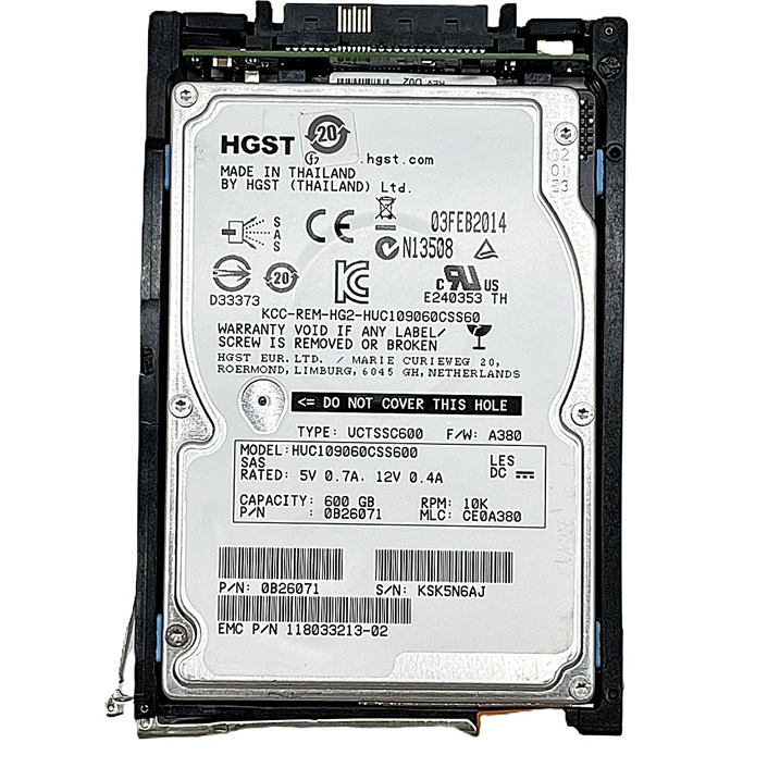 EMC 005050344 [TorCompTH - ขาย จำหน่าย ราคา] EMC 600GB 10K 6G SAS 2.5IN SFF HDD for VNX