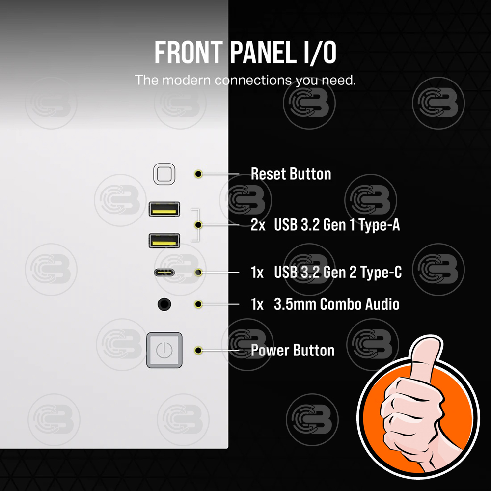 [CoolBlasterThai] CORSAIR 2500D AIRFLOW Mid-Tower Dual Chamber PC Case White ประกัน 2 ปี